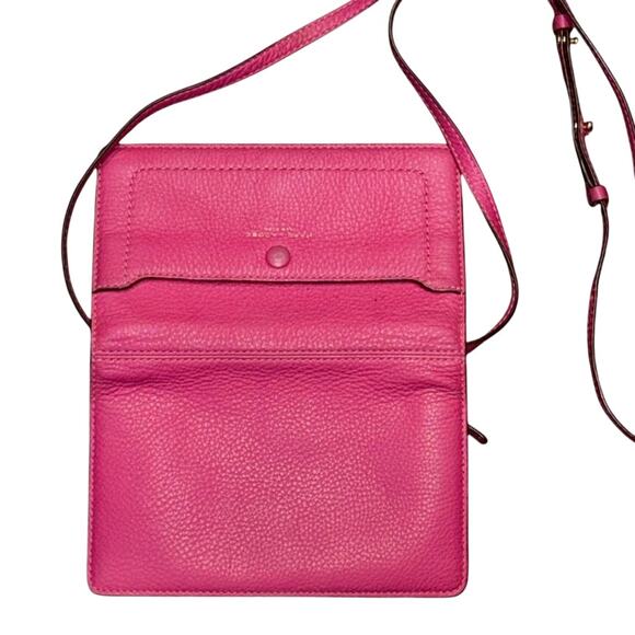 Marc Jacobs Empire City Leather Crossbody Wallet Bag Pink Gold Hardware Designer - Picture 16 of 16